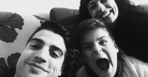 roser amills con sus hijos marcel y joan