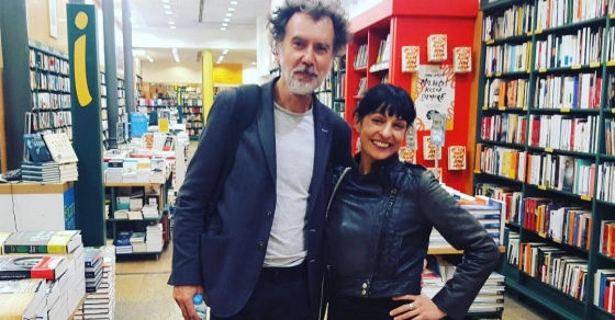 roser amills presenta el libro de rafa caunedo en la casa del libro de barcelona