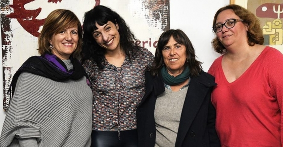 roser amills presentacio llibreria lluna amb miquel angel ballester, maria barcelo i margalida ramon