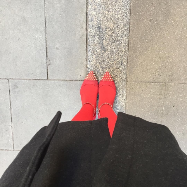 zapatos rojos de roser amills