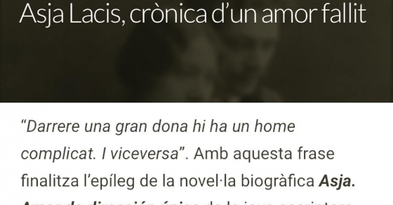 No us perdeu la ressenya d’#enrichumbert a @nuvol_com sobre #asjalacis & #walterbenjamin - Roser Amills, escritora mallorquina