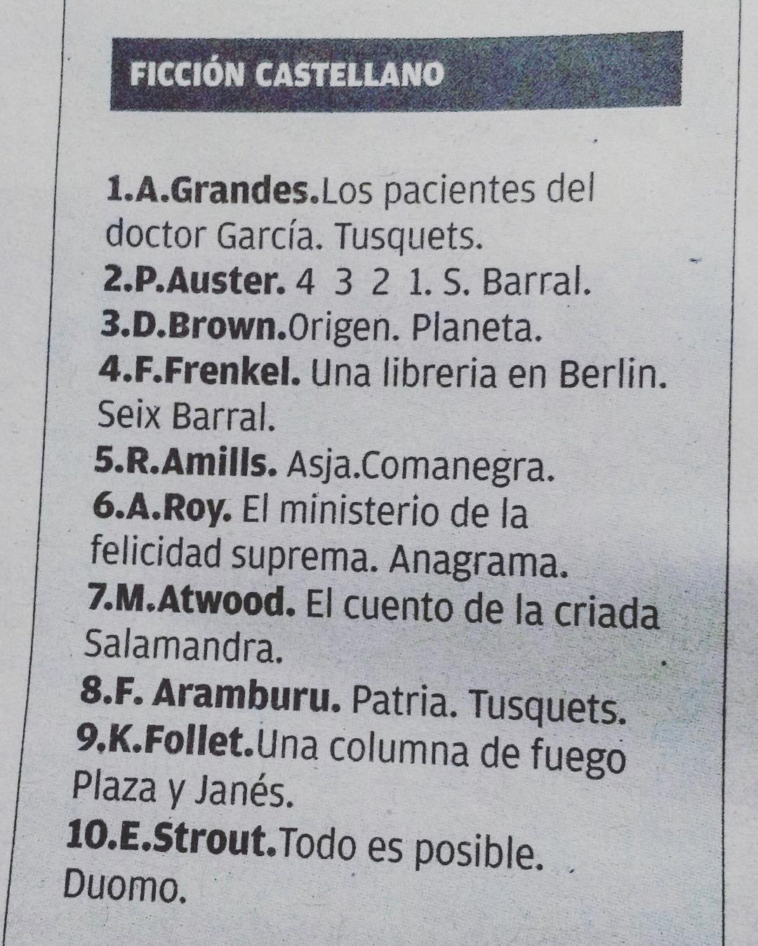 La novela sobre Asja Lacis de Roser Amills en la lista de los mas vendidos de la vanguardia
