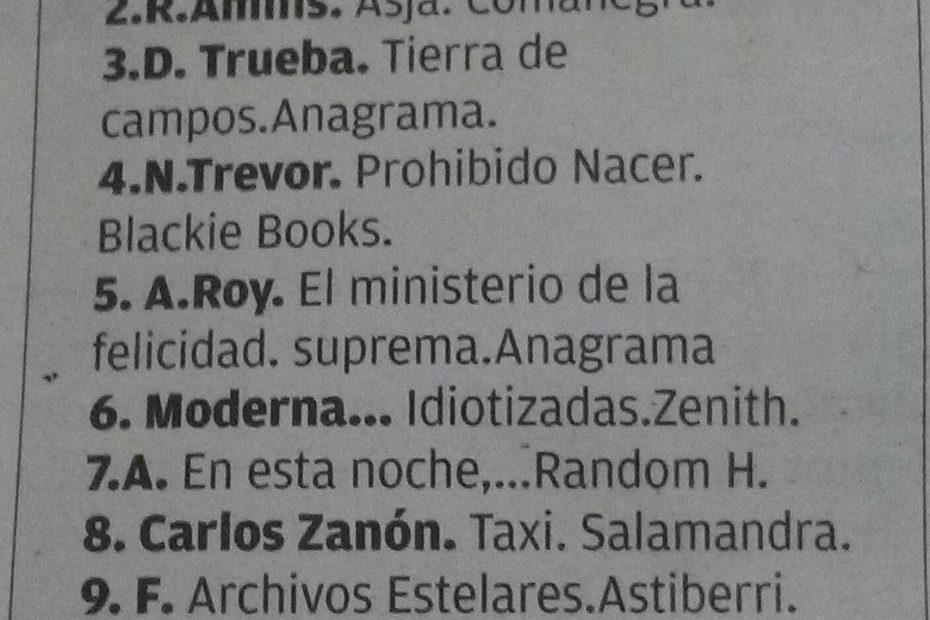 La novela sobre Asja Lacis de Roser Amills en la lista de los mas vendidos del diario de mallorca