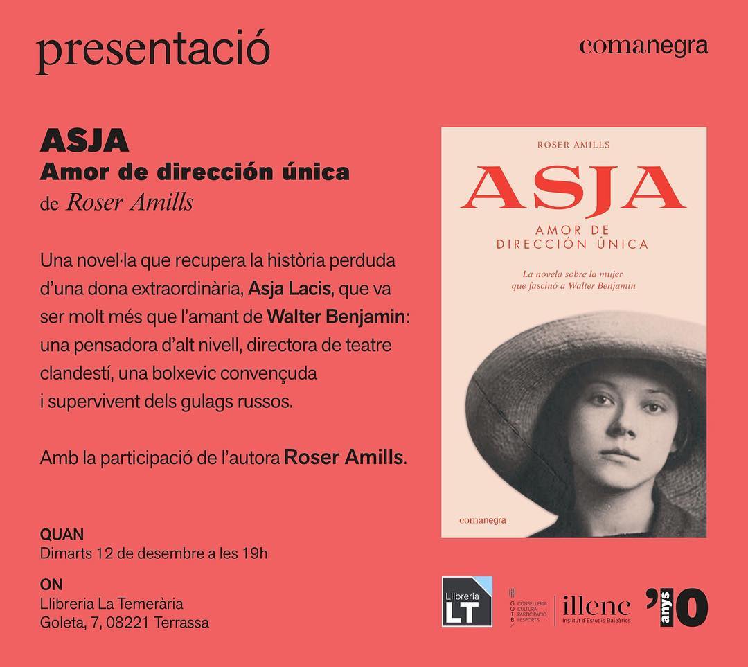 presentacio d'asja, de roser amills, a la llibreria la temeraria de terrassa