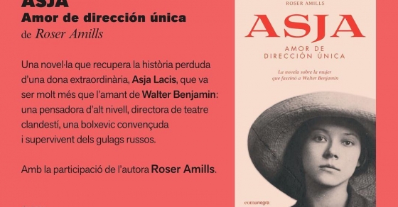 presentacio de la novela sobre asja lacis de roser amills a la llibreria caselles de Lleida