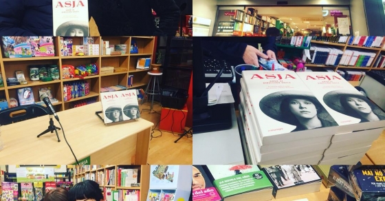 Roser Amills a la llibreria Caselles de Lleida