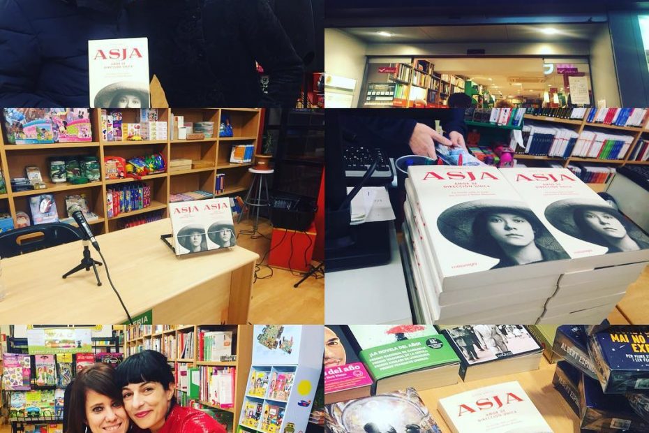 Roser Amills a la llibreria Caselles de Lleida