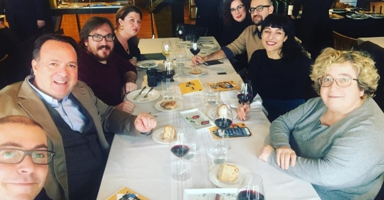 roser amills con oscar iniesta Txapeldun 2018 Grupo Sagardi