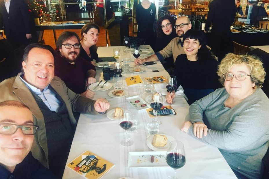 roser amills con oscar iniesta Txapeldun 2018 Grupo Sagardi