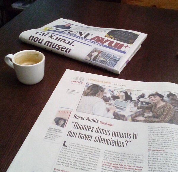 roser amills entrevista sobre la seva novel.la sobre asja lacis a el punt avui