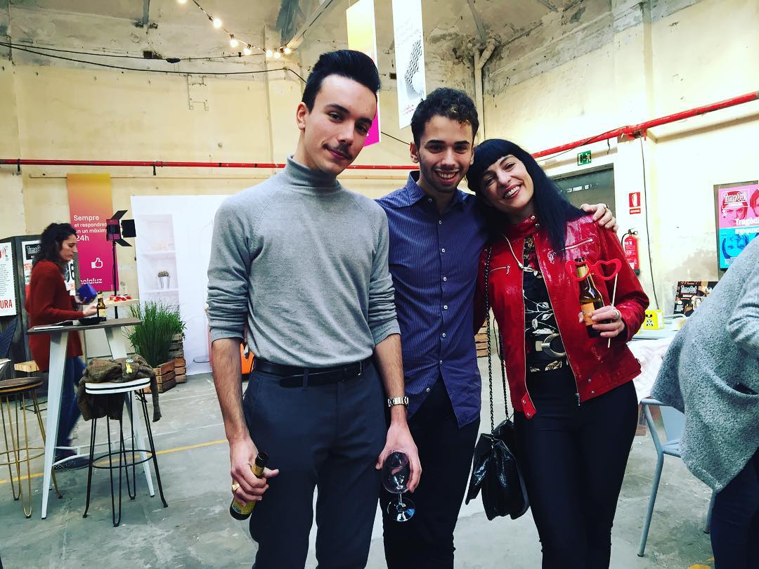 roser amills fiesta de los premios time out bcn, chaqueta de cabritilla de otto vann rhusk bcn y foto de Marcel