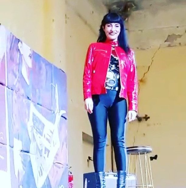 roser amills fiesta de los premios time out bcn, chaqueta de cabritilla de otto vann rhusk bcn y foto de Marcel