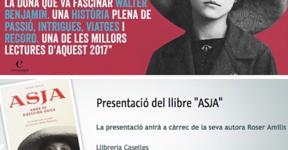 roser amills presenta la seva novel.la sobre asja lacis a la llibreria caselles de lleida