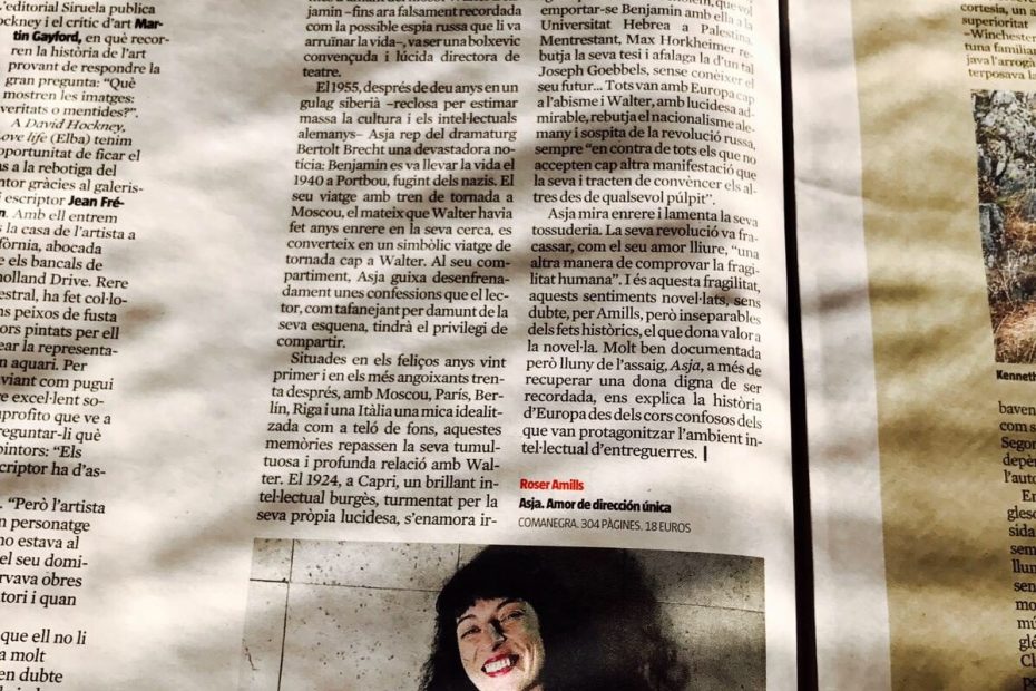 Resena Asja Novela Sobre Asja Lacis De Roser Amills