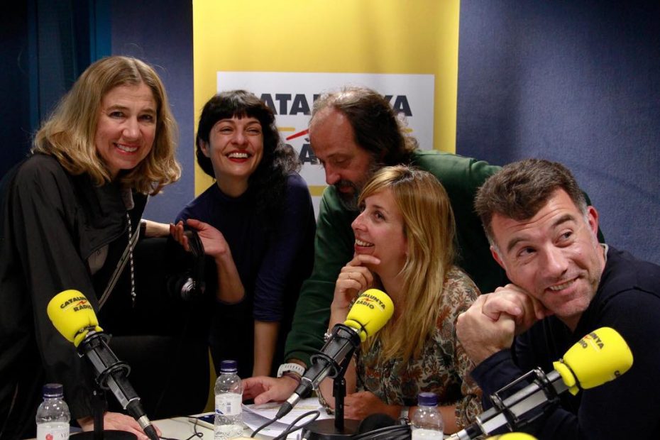 Roser Amills a la radio amb xantal llavina, jordi pi, ada parellada