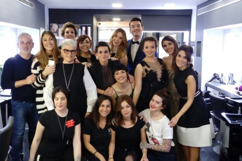 Roser Amills con Anna Bertran, Aida Flix, miriam tortosa y agnes busquets tarrasa premis Gaudi