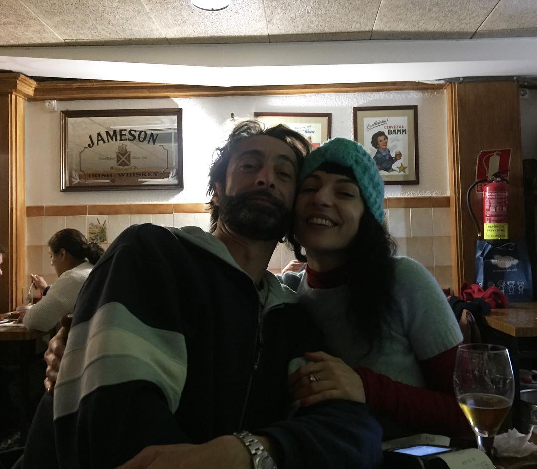 Roser Amills con su novio siciliano emidio ciompi