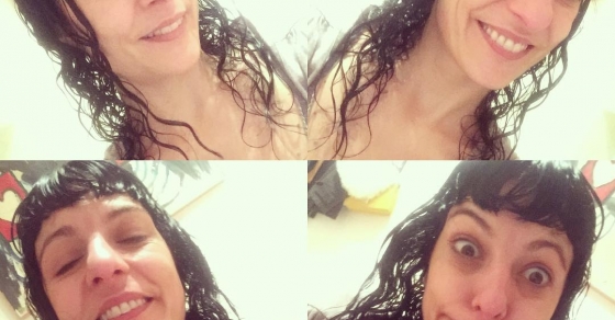 Roser Amills en la ducha a primera hora de la mañana