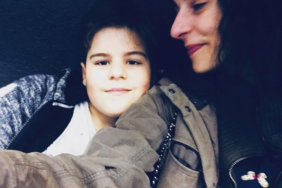 roser amills y su hijo juan, 2018