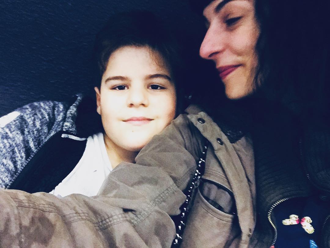 roser amills y su hijo juan, 2018