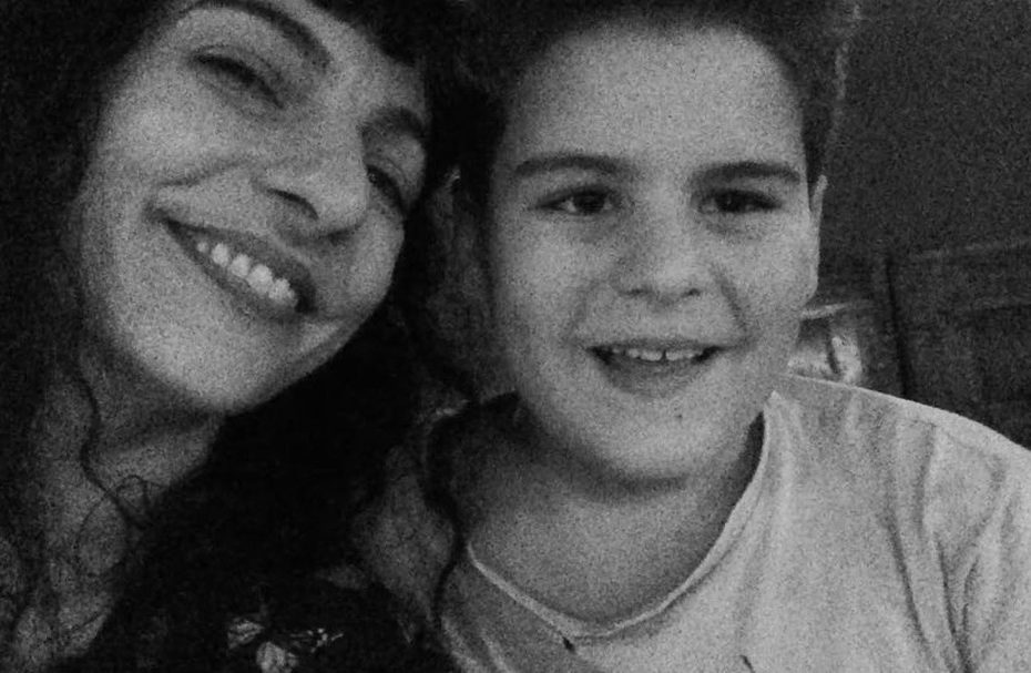 roser amills y su hijo juan, 2018