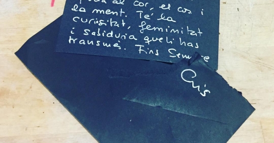 La gran periodista cultural @crismorenobonet tiene un corazón enorme, además de cultura :)) - Roser Amills, escritora mallorquina