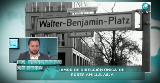 Mil gracias por honrar a #asjalacis @dfarranz #Repost Ayer en #RedaccionAbierta de #IntereconomíaTV recomendamos "Asja. Amor de dirección única", de @roseramills, editado por por @comanegra, una espléndida novelización y reivindicación de la actriz Asja Lacis, el gran amor de #WalterBenjamin - Roser Amills, escritora mallorquina