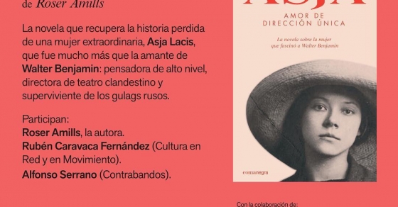 Libreria 1000 contrabandos de madrid, presentacion de la novela sobre ASJA LACIS de Roser Amills. Presenta: Ruben Caravaca