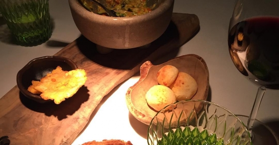 Roser Amills en el restaurante Amazonico de Madrid