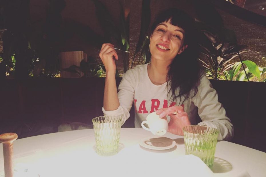 Roser Amills en el restaurante Amazonico de Madrid