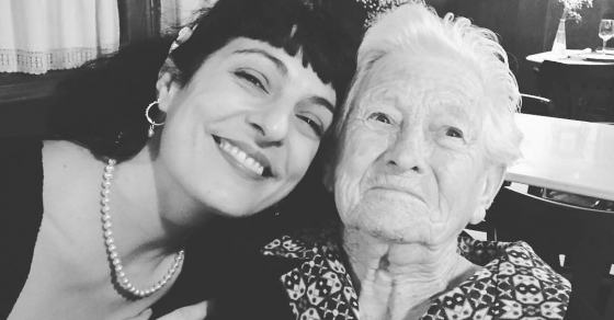 roser amills y su abuela materna Catalina Pou Barceló