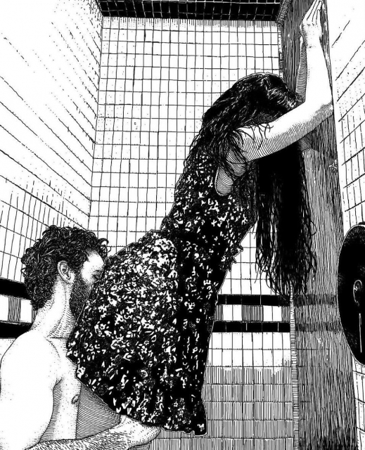 Mirad qué bonito regalo me ha hecho Apollonia Saintclair en el 3er Vol. de Ink is my blood: los dos dibujos que me hizo! - Roser Amills, escritora mallorquina