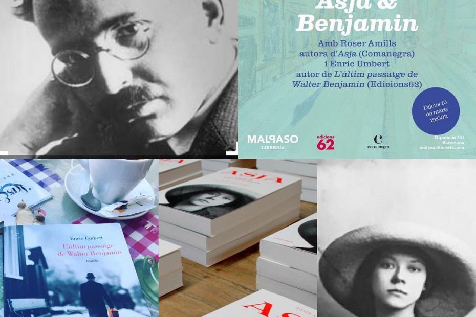 Enric Umbert y Roser Amills, presentacion para hablar sobre Asja Lacis y de Walter Benjamin en la Malpaso Libreria