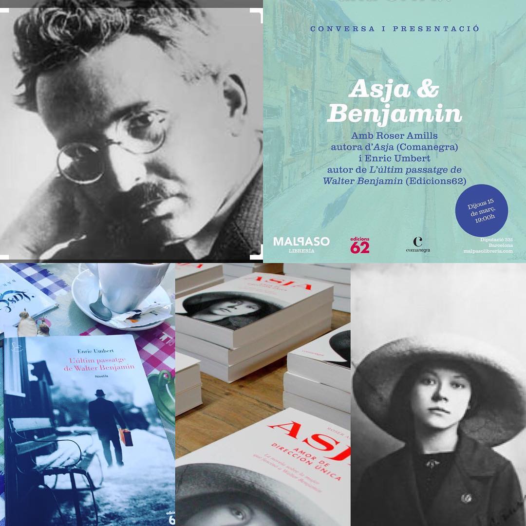 Enric Umbert y Roser Amills, presentación para hablar sobre Asja Lacis y de Walter Benjamin en la Malpaso Libreria
