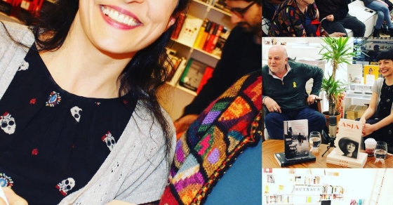 roser amills fotos de Mario Jaime Zareceansky de la presentacion de ayer en malpaso libreria