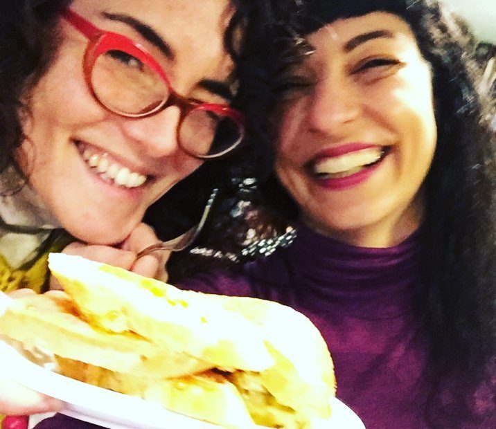 Roser Amills y Lucia Salcedo en el Bar Pietro