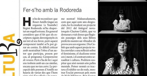 Ada Castells escribe sobre El plaer de la lectura, la performance de Roser Amills