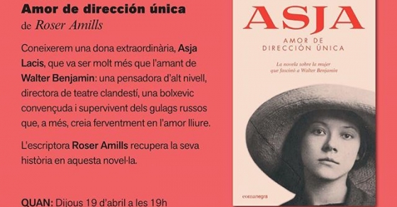 Presentacion de la novela sobre Asja lacis de Roser Amills en la Biblioteca de La Llagosta