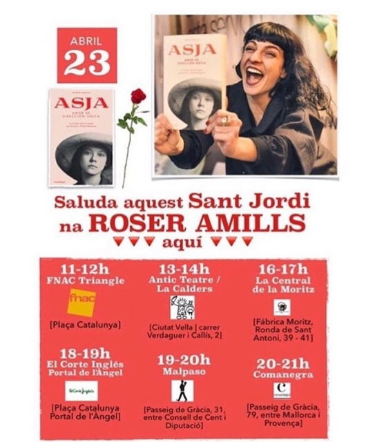 Roser Amills firmas de Sant Jordi 2016