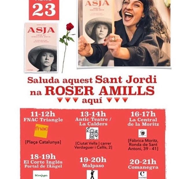 Roser Amills firmas de Sant Jordi 2016