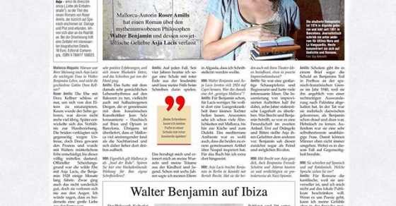 Entrevista a Roser Amills en Mallorca Magazin sobre su novela y la figura de Asja Lacis 2 Roser Amills entrevista @mallorca.magazin por esta completa entrevista sobre mi novela y #asjalacis