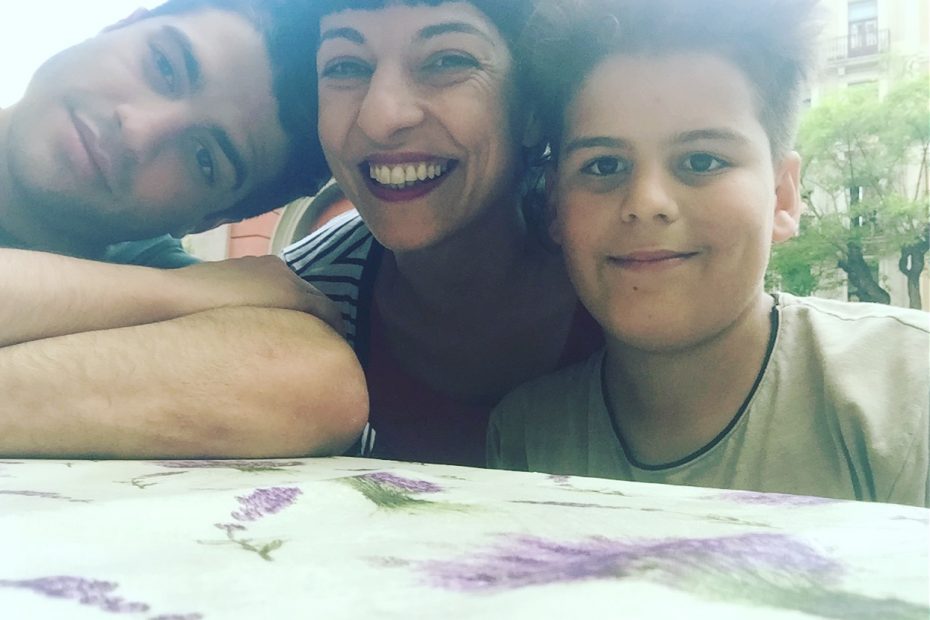 roser amills hijos Marcel y Juan