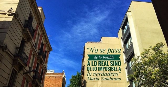 “No se pasa de lo posible a lo real, sino de lo imposible a lo verdadero” #MariaZambrano - Roser Amills, escritora mallorquina