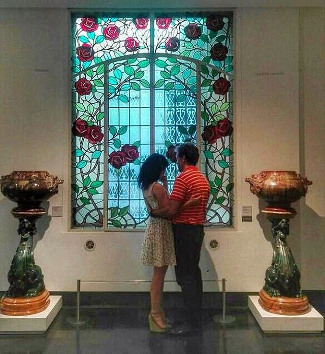 Mil gracias Eva G. Montiel por esta maravillosa foto con David Gau en nuestra visita al Museu d'Art de Cerdanyola