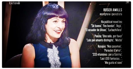 roser amills fa 20 anys que lluito per explicar històries, i la meravellosa @taniasafuraadam en va voler parlar així al Terricoles de @beteve. Gràcies!!