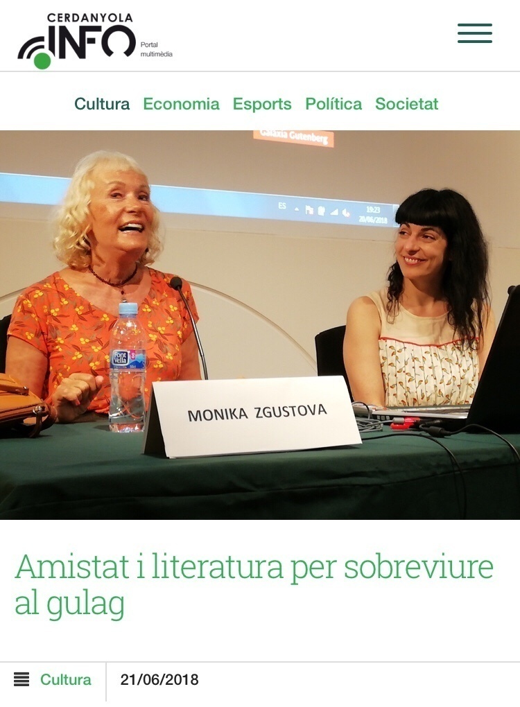 Cerdanyola Info | Les escriptores Monika Zgustova i Roser Amills han conversat al MAC