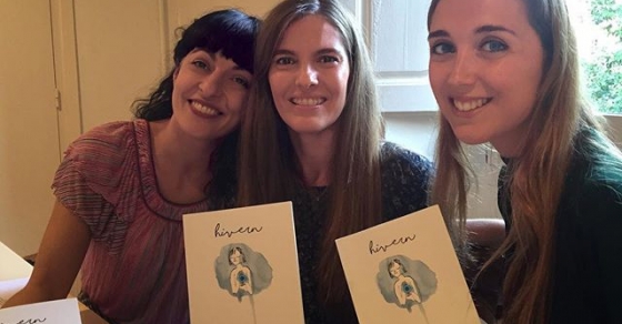 Roser Amills, Aitana Montaner i Anna Cannoli, presentacio a  la biblioteca Can Sumarro de l'Hospitalet de Llobregat