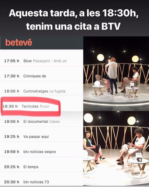 Roser Amills, entrevista a Beteve