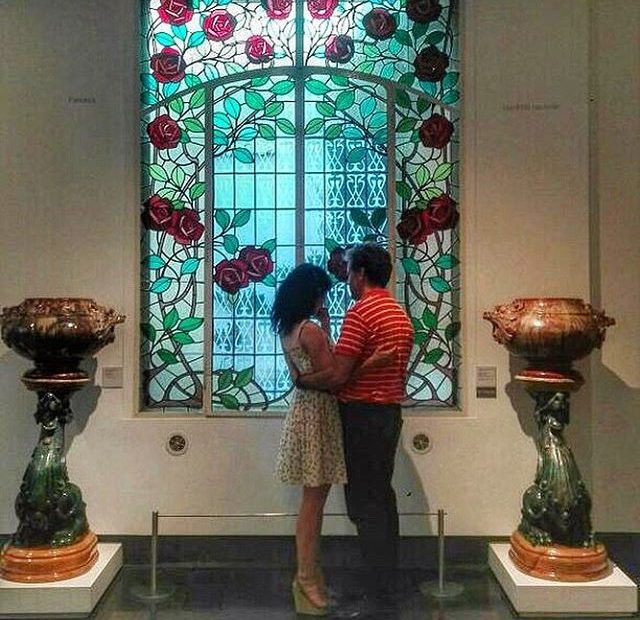 Visita de Roser Amills y David Gau al MAC Cerdanyola, foto de Eva G. Montiel