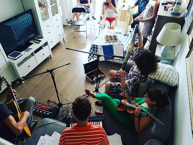 Fiesta con Raimon Moreno, frederic Garrido, David Gau y Lucia Salcedo